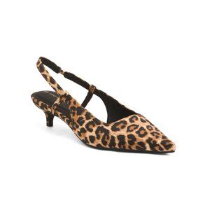 ANNE KLEIN Safari Shorty Slingback Kitten Heels